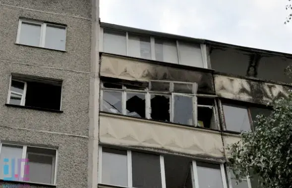 Відэа з кватэры на мінскай вуліцы Герасіменкі, дзе быў пажар