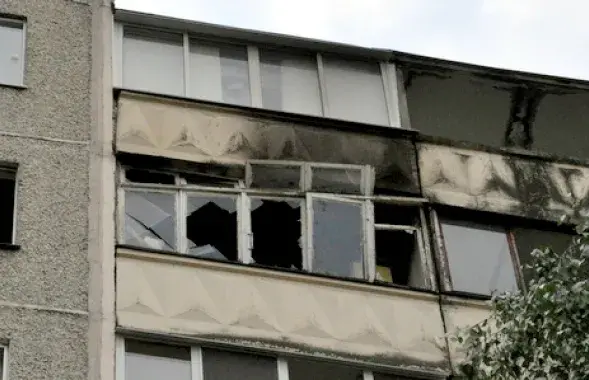 Відэа з кватэры на мінскай вуліцы Герасіменкі, дзе быў пажар