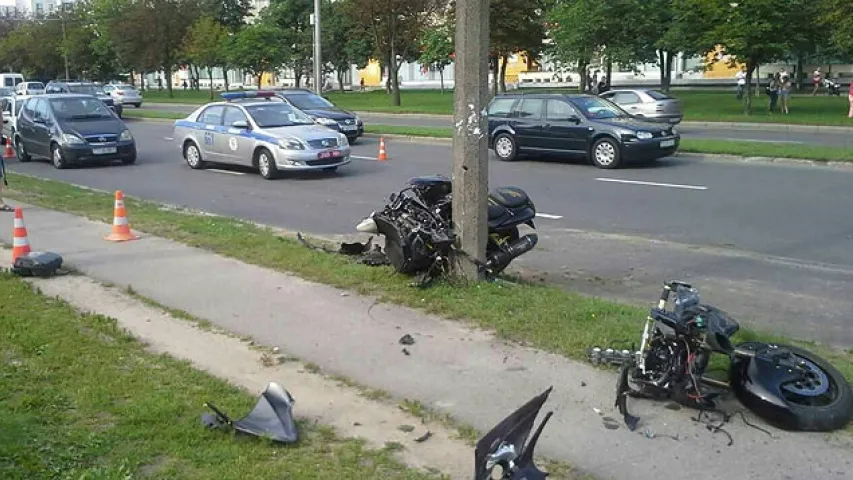 У Мінску на праспекце Ракасоўскага загінуў 34-гадовы матацыкліст