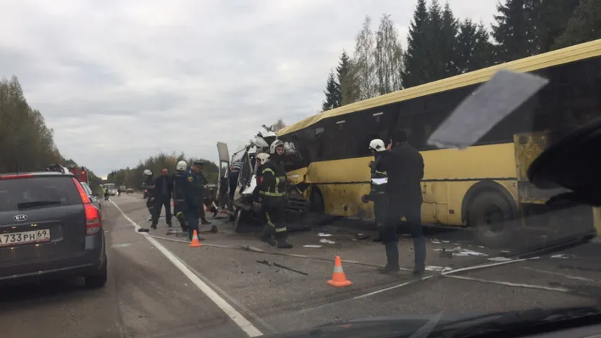У Цвярской вобласці Расіі ў аварыі загінулі 13 чалавек