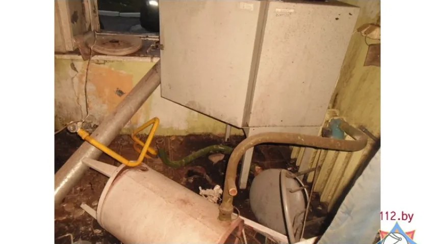 У Нясвіжы ў будынку цэнтра гігіены і эпідэміялогіі ўзарваўся газавы кацёл