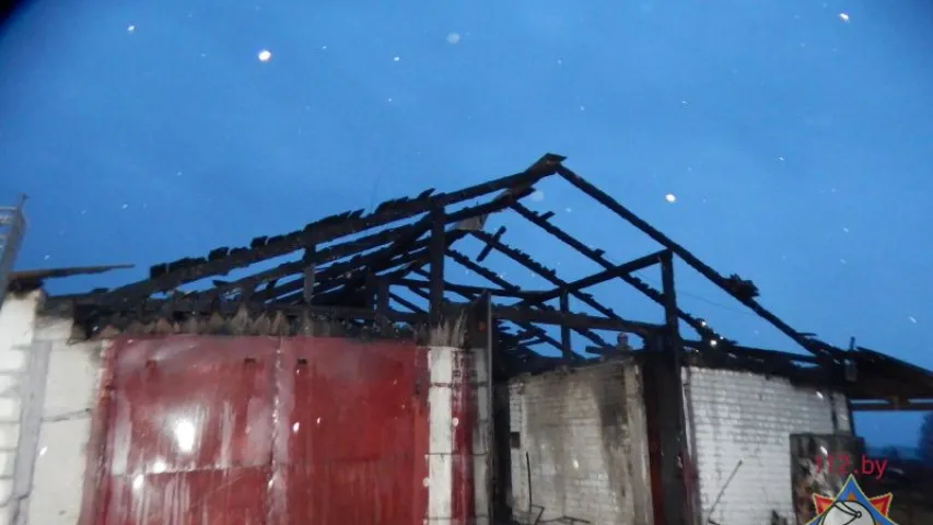 У Баранавіцкім і Смалявіцкім раёнах здарыліся пажары ў цялятніках (фота)