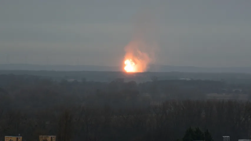 На адной з найбуйнейшых газавых станцый Еўропы адбыўся выбух (фота, відэа)