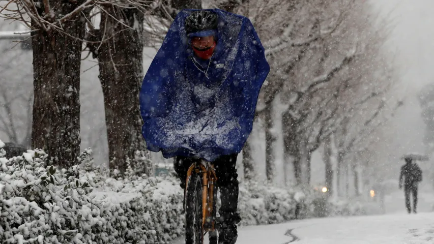 Як японцы перажываюць магутныя снегапады (фота)
