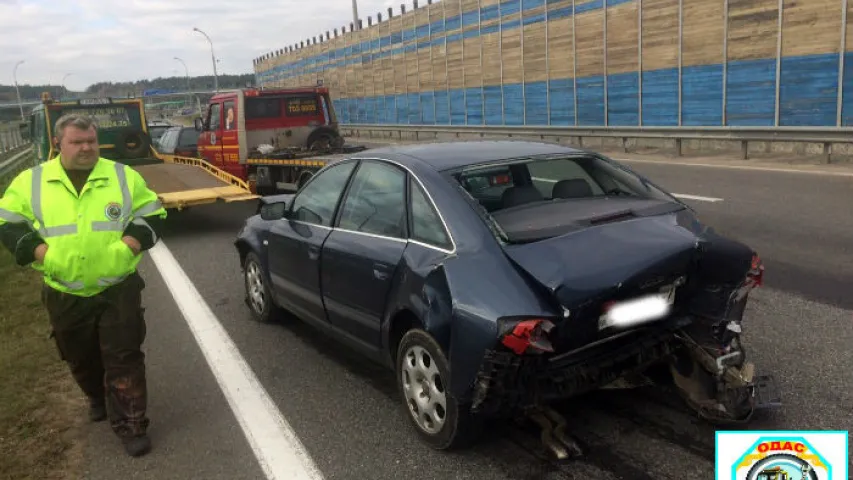 Сёння адбыліся дзве аўтааварыі каля Ратамкі (фота)