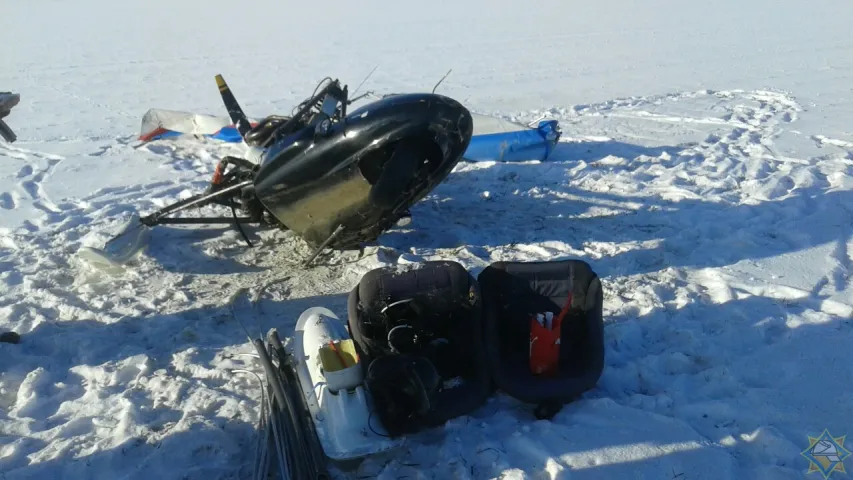 У Мінскім раёне здзейсніў аварыйную пасадку мотадэльтаплан (фота)