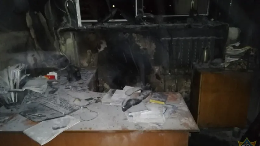 Начны пажар у галоўным корпусе ўніверсітэта ў Брэсце