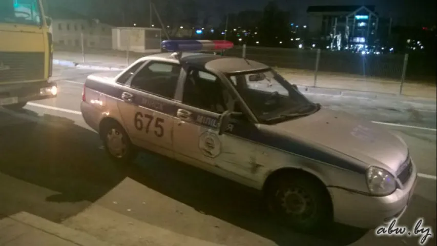 У Мінску была пагоня за BMW, пашкоджаныя дзве машыны ДАІ (АБНОЎЛЕНА)