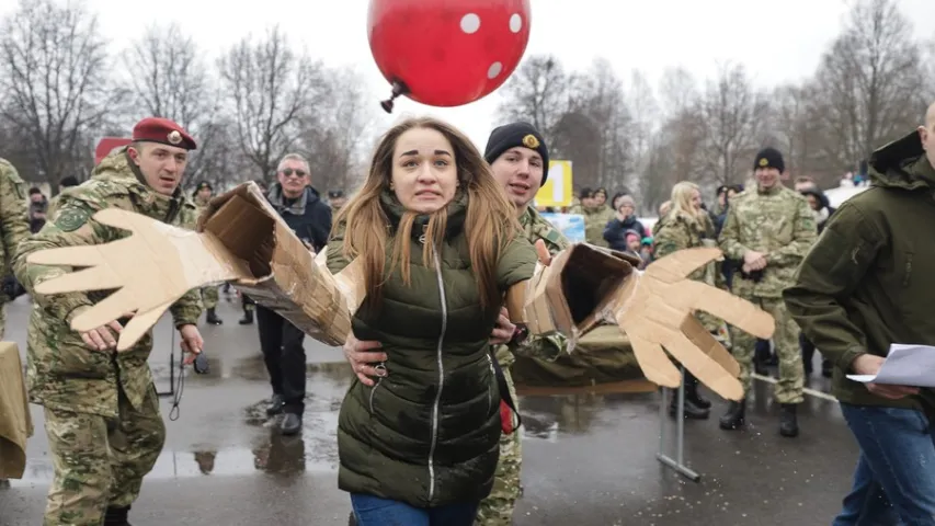 Як у Мінску спецназ праводзіў зіму 