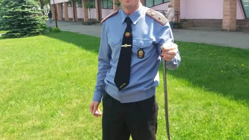 У Жодзіне змяя напалохала жанчыну з дзецьмі (фота)