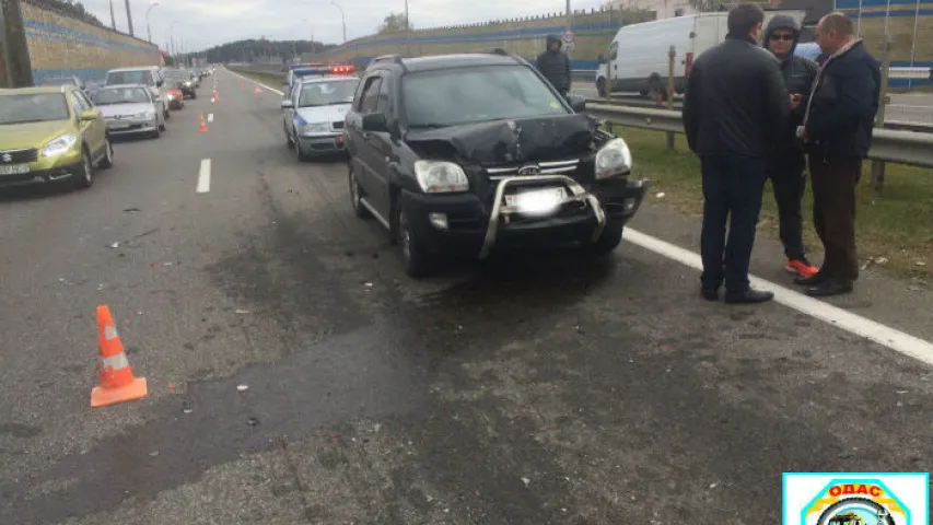 Сёння адбыліся дзве аўтааварыі каля Ратамкі (фота)