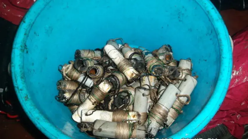 Каля Лунінца затрымалі пенсіянера з 46 шчупакамі (фота)