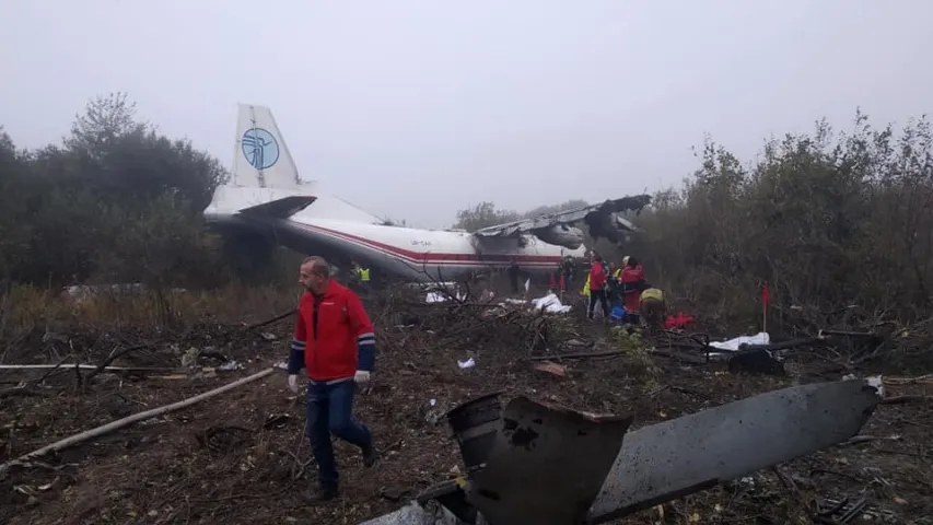 Каля Львова ўпаў транспартны самалёт, ёсць загінулыя