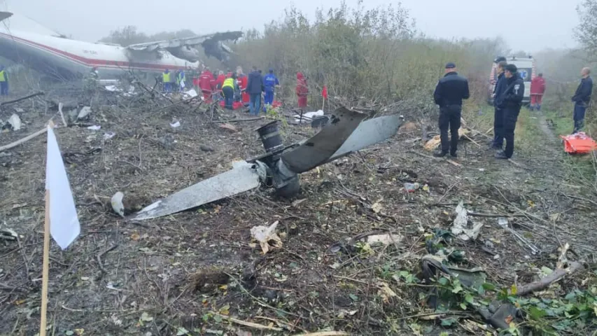 Каля Львова ўпаў транспартны самалёт, ёсць загінулыя