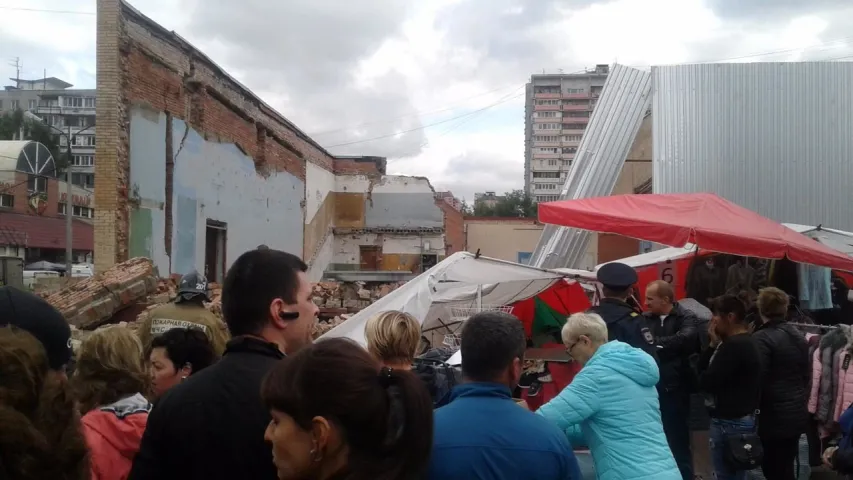 Пад Масквой абрынулася сцяна кінатэатра “Саюз”, ёсць пацярпелыя (фота)