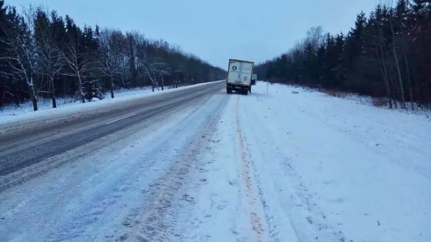 Аўтамабіль Hyundai трапіў пад грузавік, загінулі кіроўца легкавіка і яго жонка
