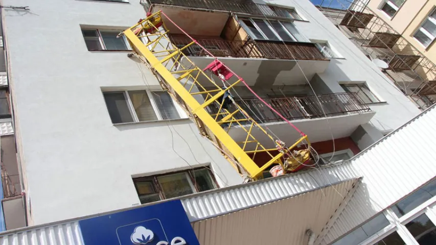 У Брэсце з вышыні сарвалася будаўнічая люлька, у якой былі тры чалавекі