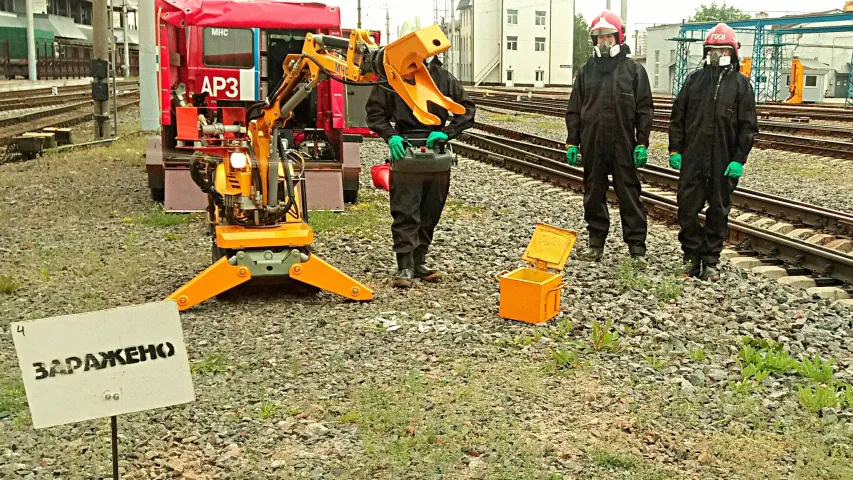 На мінскім чыгуначным вакзале ратавальнікі ліквідоўвалі задымленне (фота)