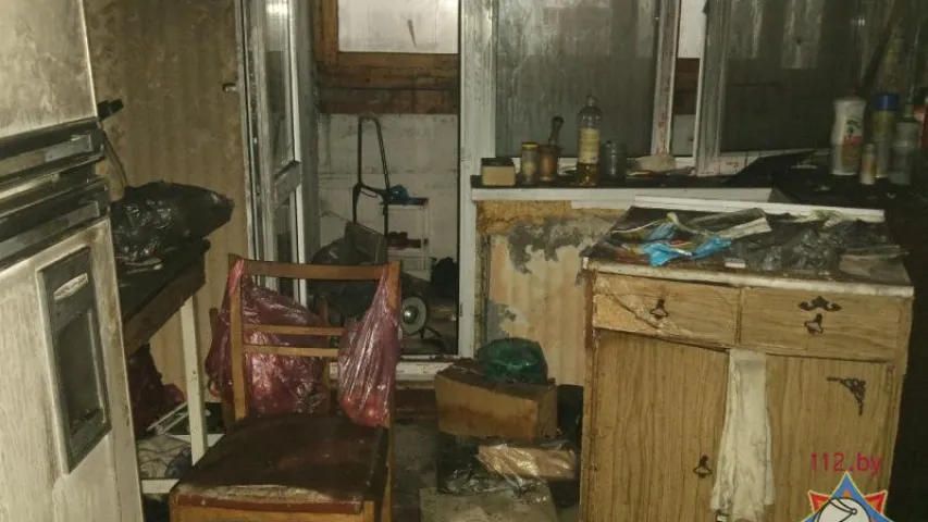 На пажары ў Мінску загінуў мужчына