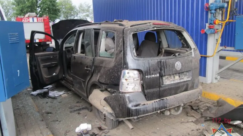 Следчы камітэт пракаментаваў выбух на запраўцы ў Баранавічах