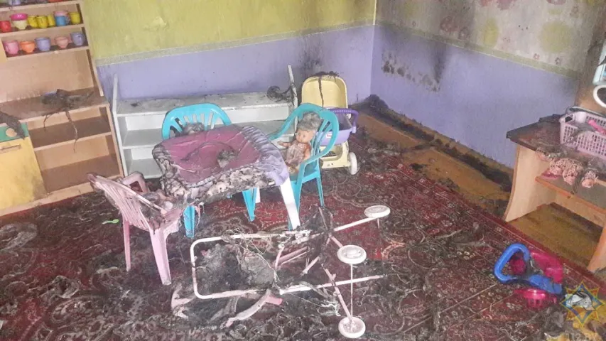 У Заслаўі гарэў дзіцячы садок, эвакуявалі 139 дзяцей (фота)