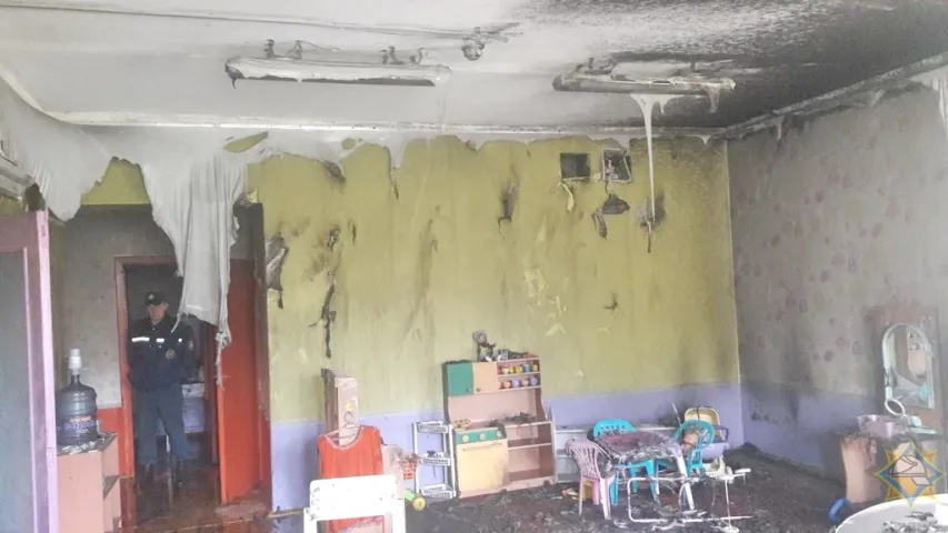 У Заслаўі гарэў дзіцячы садок, эвакуявалі 139 дзяцей (фота)