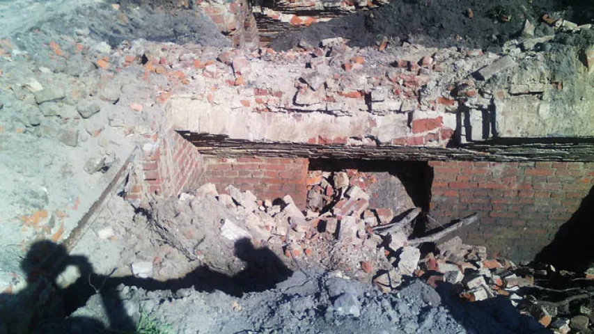 У Мсціславе знайшлі гістарычныя сутарэнні, але вырашылі закапаць (фота)