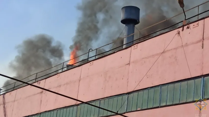 Раніцай 9 чэрвеня ліквідавалі пажар на МТЗ