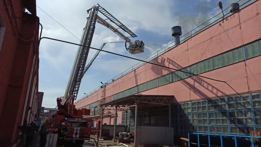 Раніцай 9 чэрвеня ліквідавалі пажар на МТЗ