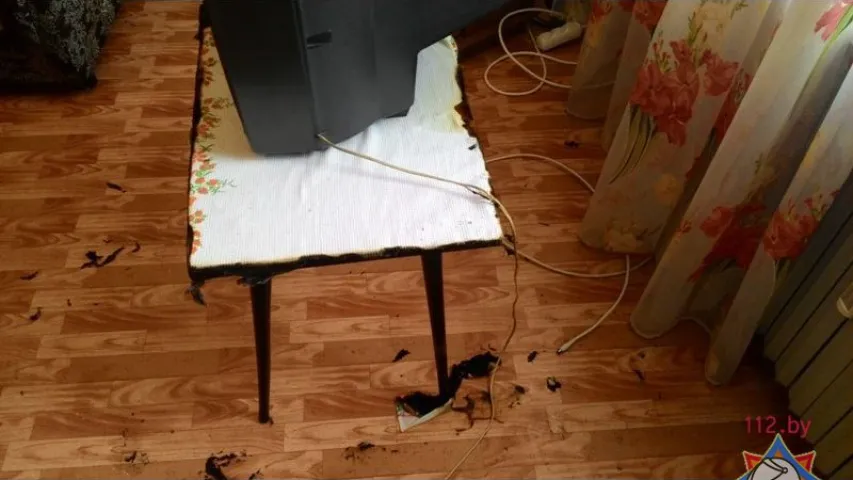 У Мінску 9-гадовы хлопчык патушыў пажар да прыезду ратавальнікаў (фота)