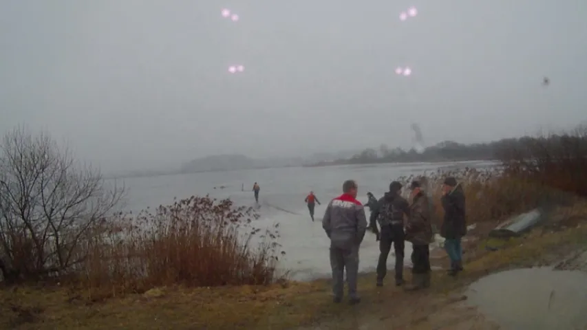 Раніцай на Мінскім моры тануў чалавек (фота)