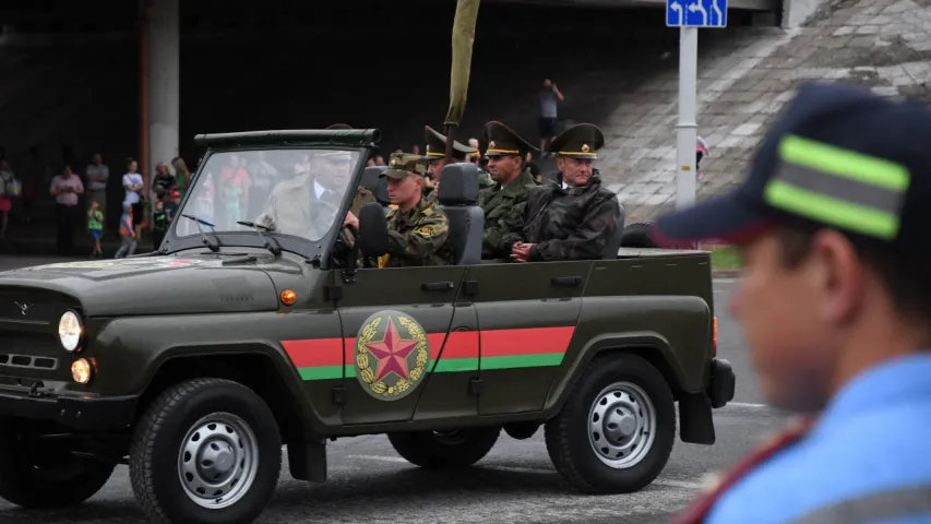 Танкі ў горадзе! Рэпетыцыя парада на вуліцах Мінска
