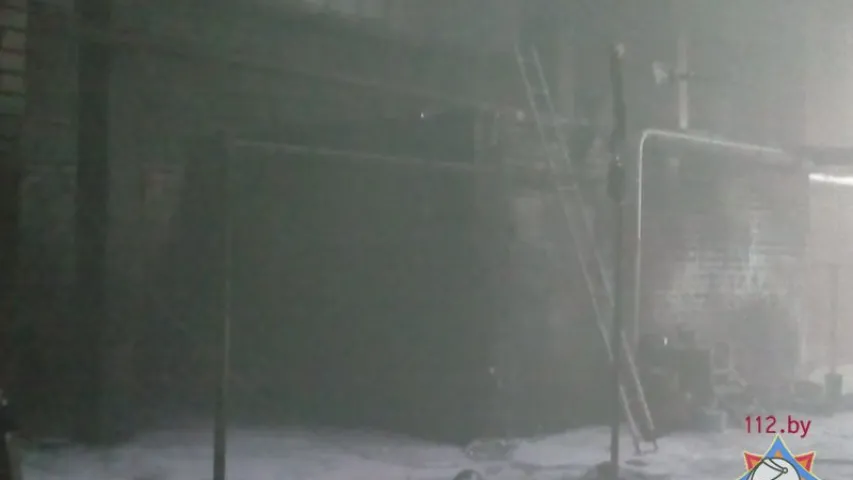 У Смалявічах адбыўся пажар на прадпрыемстве "Белдартэхніка" (фота)